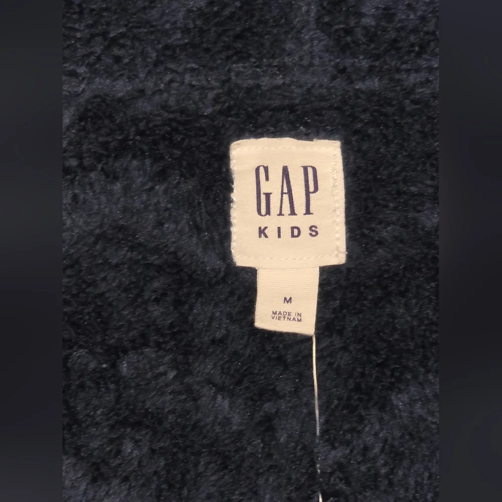 NWOT GAP Kids Size MD Blue Camo Zipup‎ Hoodie Fleece Lined